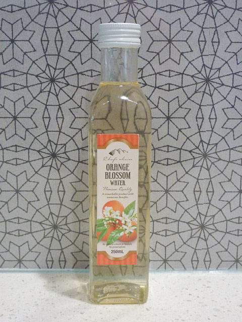 bottle of orange blossom water