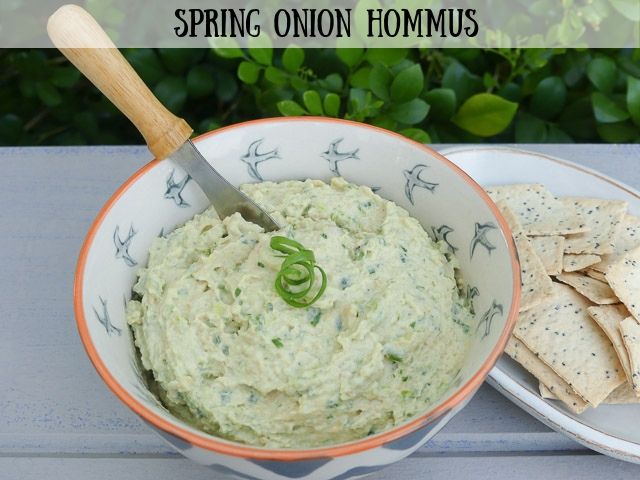 Spring Onion Hommus – Waste Not, Want Not
