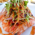 Prawns w Nahm Jim Dressing & side salad