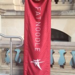 Sign at the front of Luke Nguyen's Fat Noodle in Brisbane