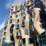 Frank Ghery's curved and folded building at UTS, Sydney