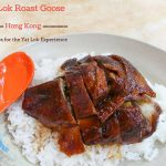 yat lok roast goose on a plate with rice